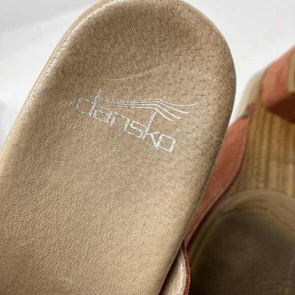 Dansko Shoes Womens Size 38 Brown Leather Mule Clog Sandals Slip On - Picture 13 of 14